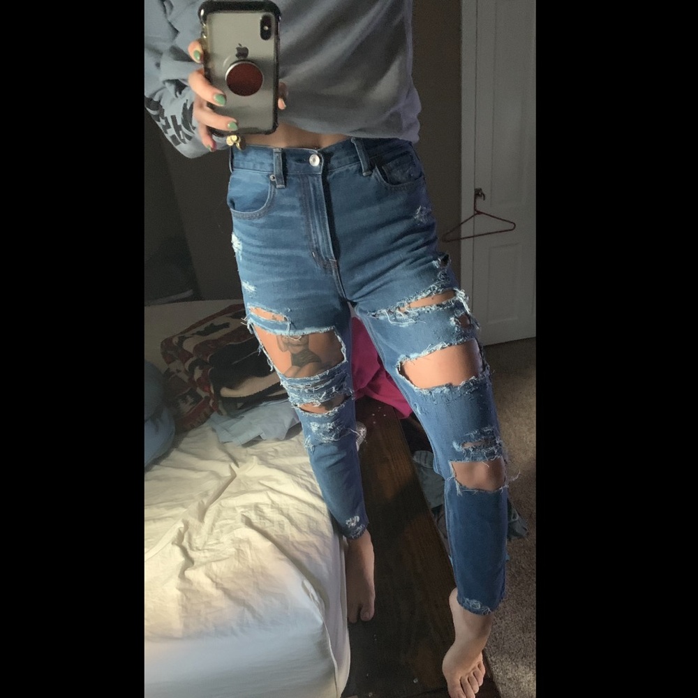 Mom jean flip!